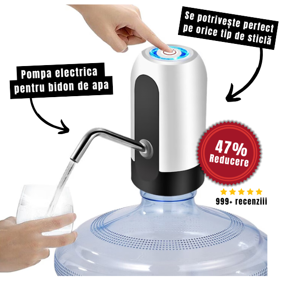 Pompa Electrică pentru Bidon/Sticlă de Apă
