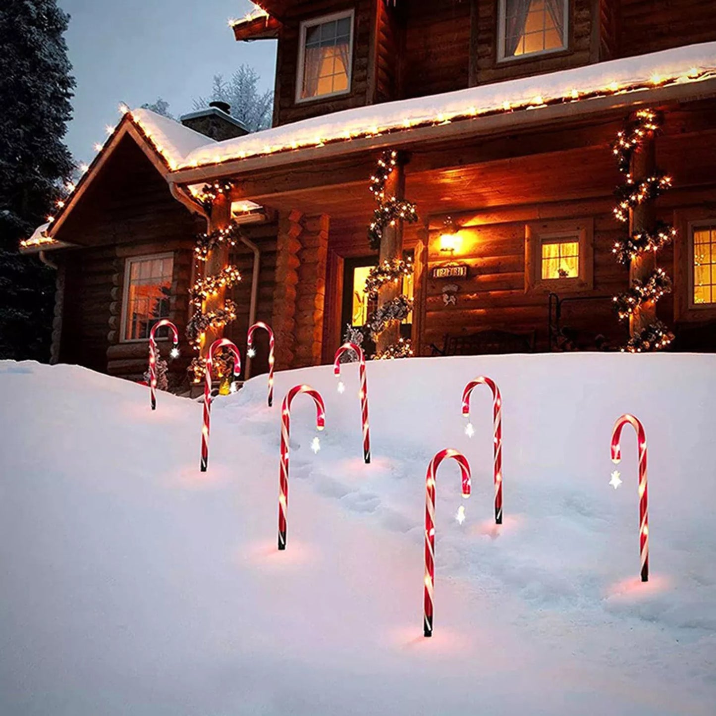 Decoratiuni Luminoase cu Încărcare Solară 55cm
