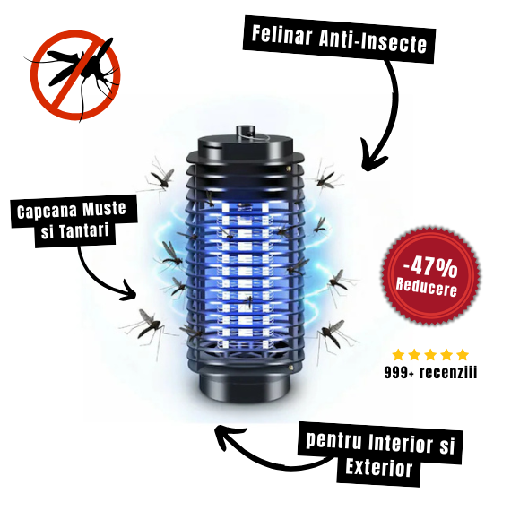 Felinar Anti-Insecte pentru Interior si Exterior