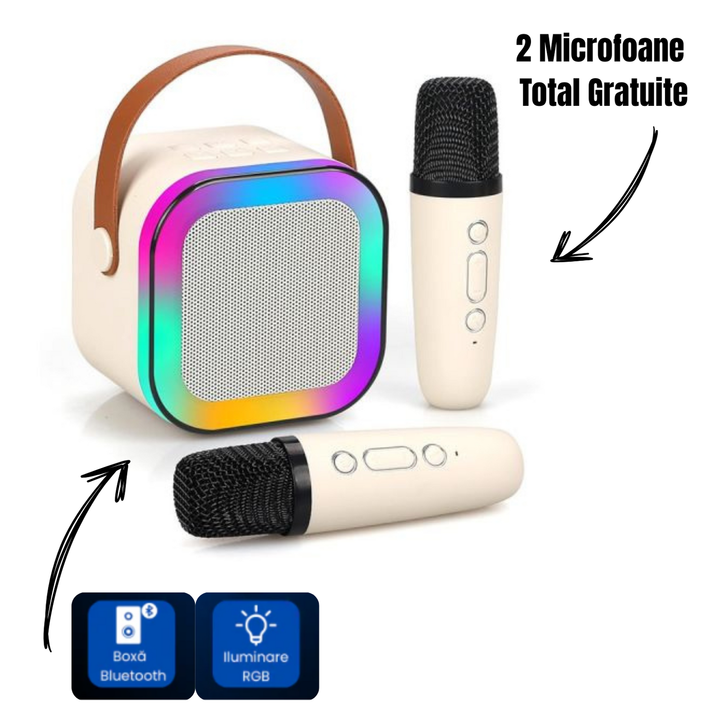 Boxa Magică 2 Microfoane 1 + 1 Gratis